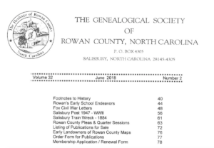 Example table of contents for membership